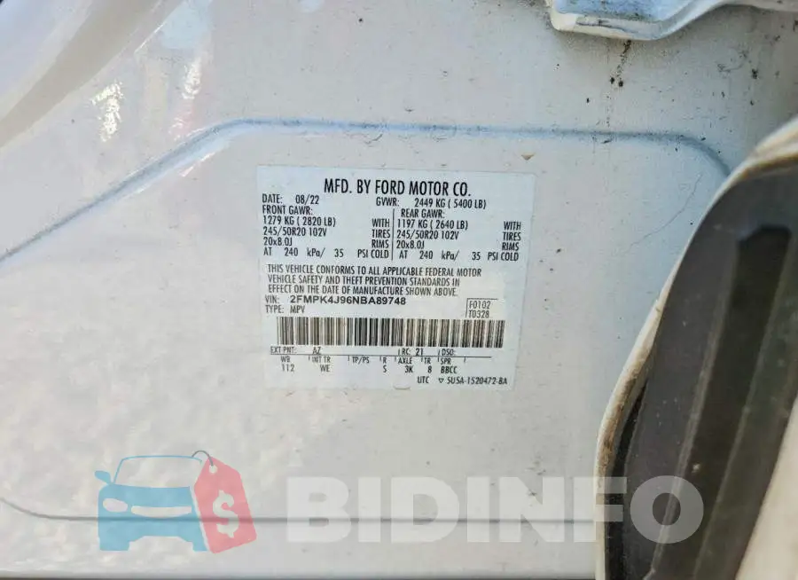 2FMPK4J96NBA89748 Photo# 14