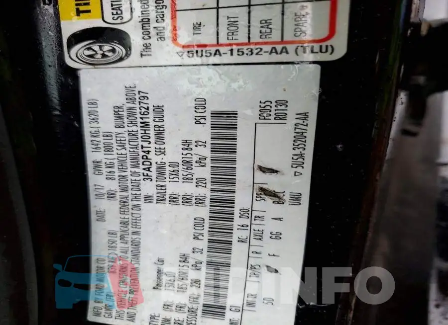 3FADP4TJ0HM162797 Photo# 12