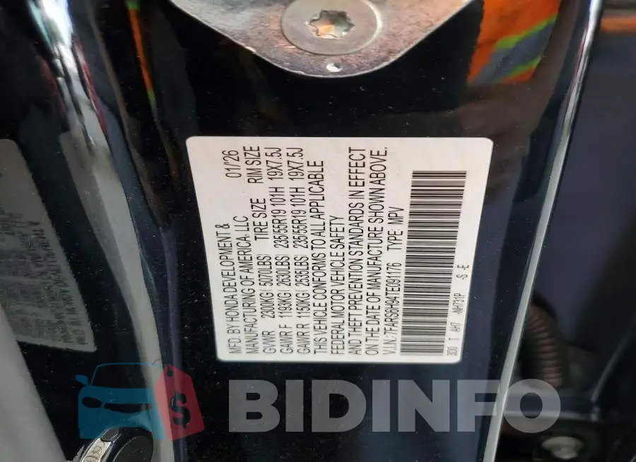 7FARS6H94TE091176 Photo# 12