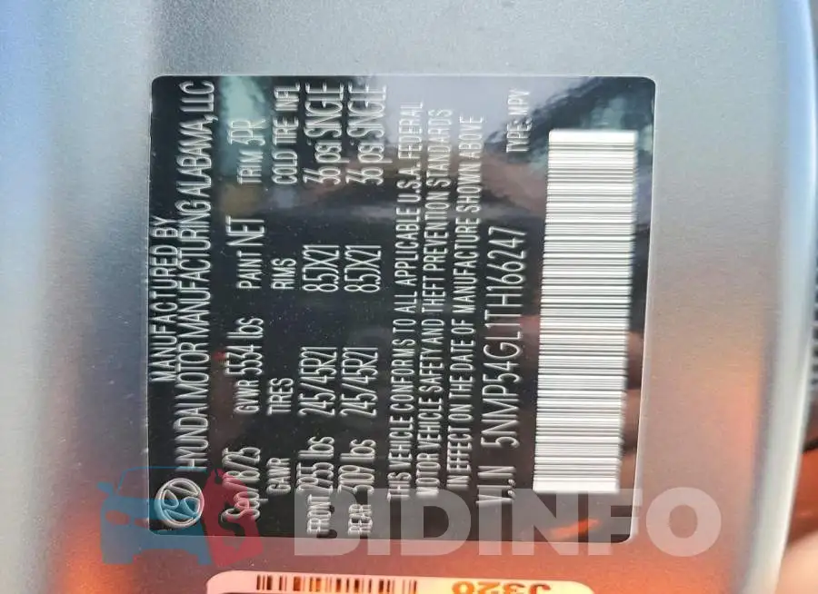 5NMP54GL1TH166247 Photo# 13
