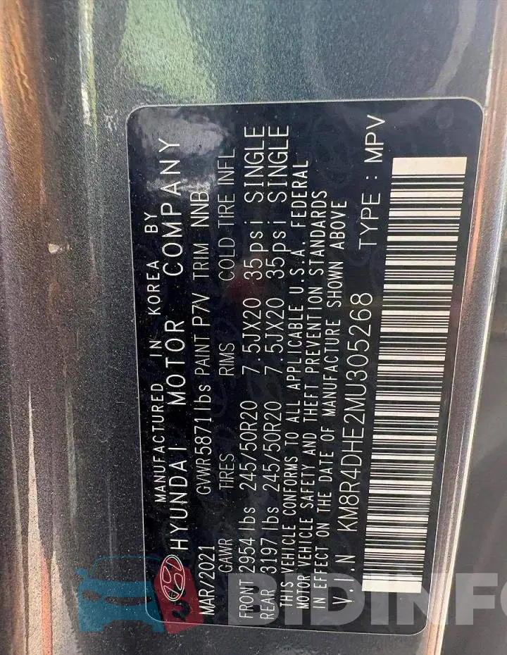 KM8R4DHE2MU305268 Photo# 10
