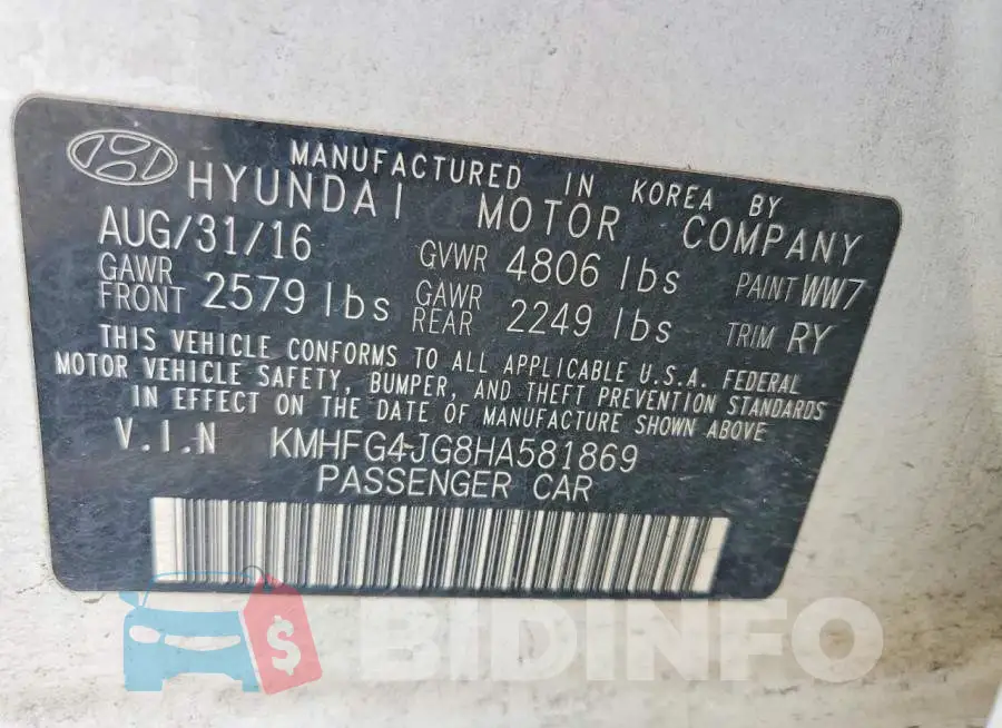 KMHFG4JG8HA581869 Photo# 12