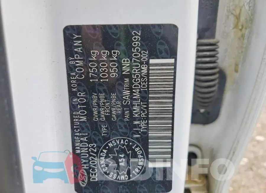 KMHLM4DG5RU705992 Photo# 13