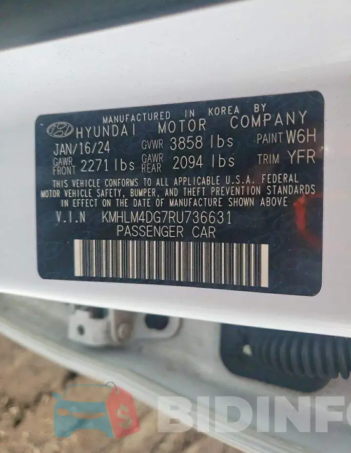 KMHLM4DG7RU736631 Photo# 13