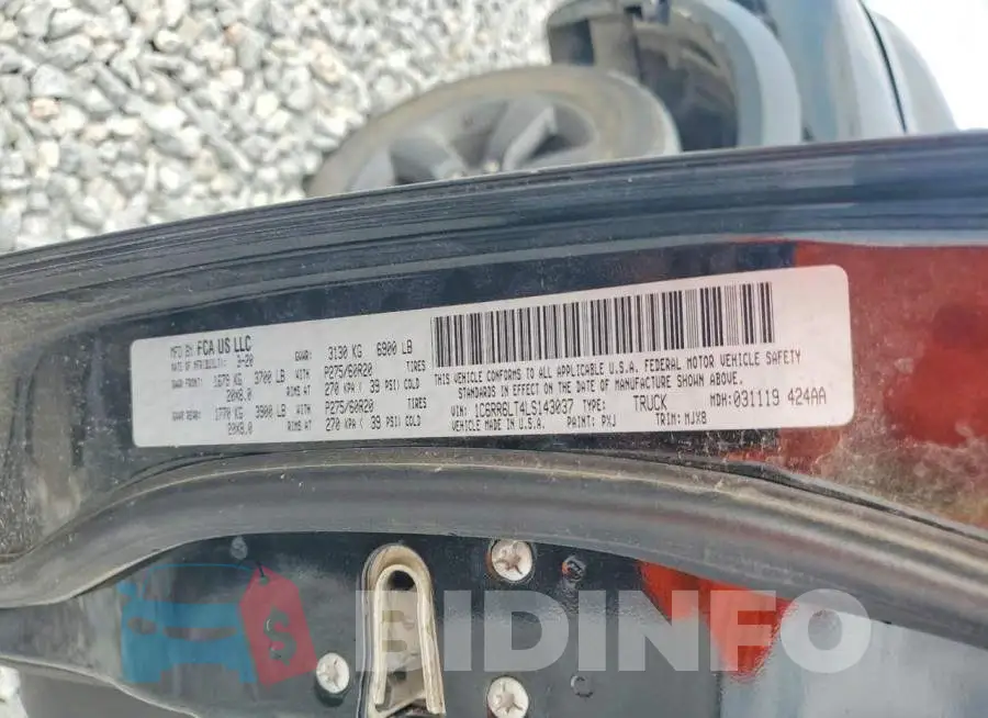 1C6RR6LT4LS143037 Photo# 13
