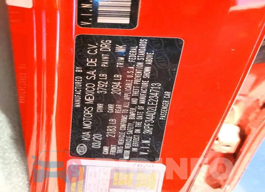 3KPF34AD2LE234713 Photo# 12