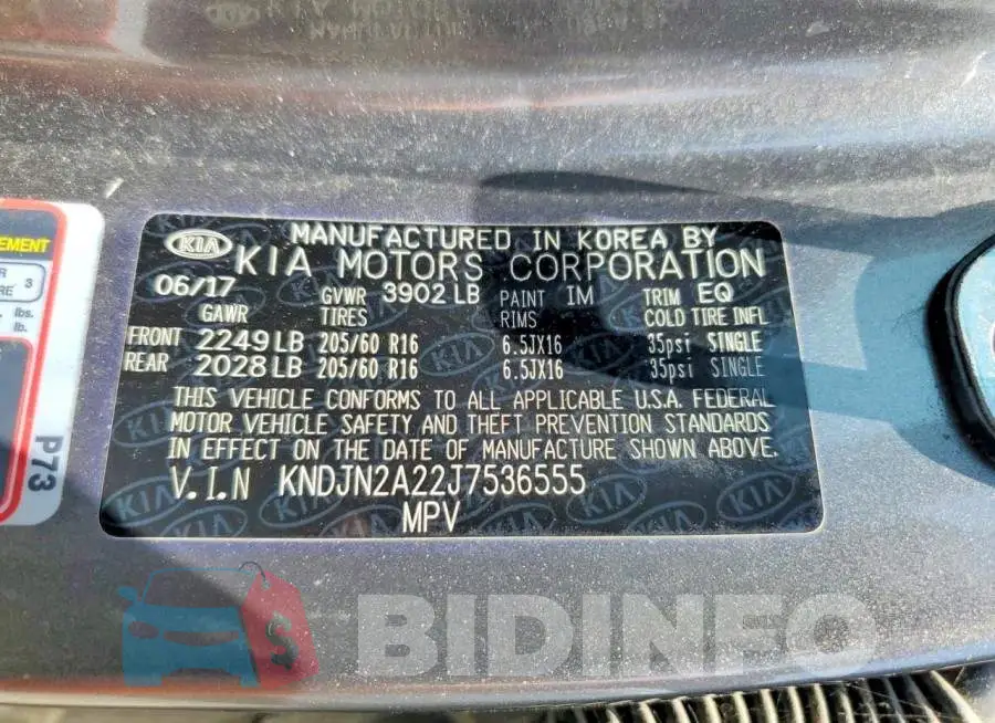 KNDJN2A22J7536555 Photo# 12