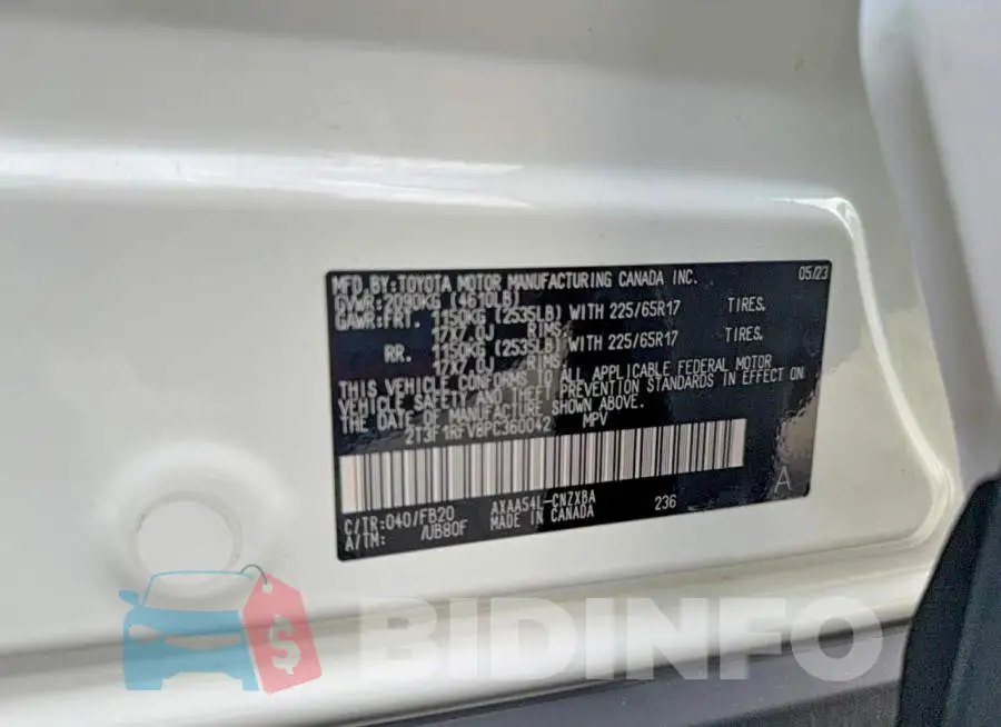 2T3F1RFV8PC360042 Photo# 10