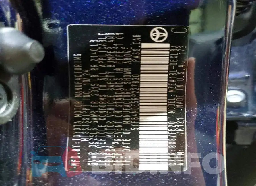 5YFB4MDE5RP227830 Photo# 12