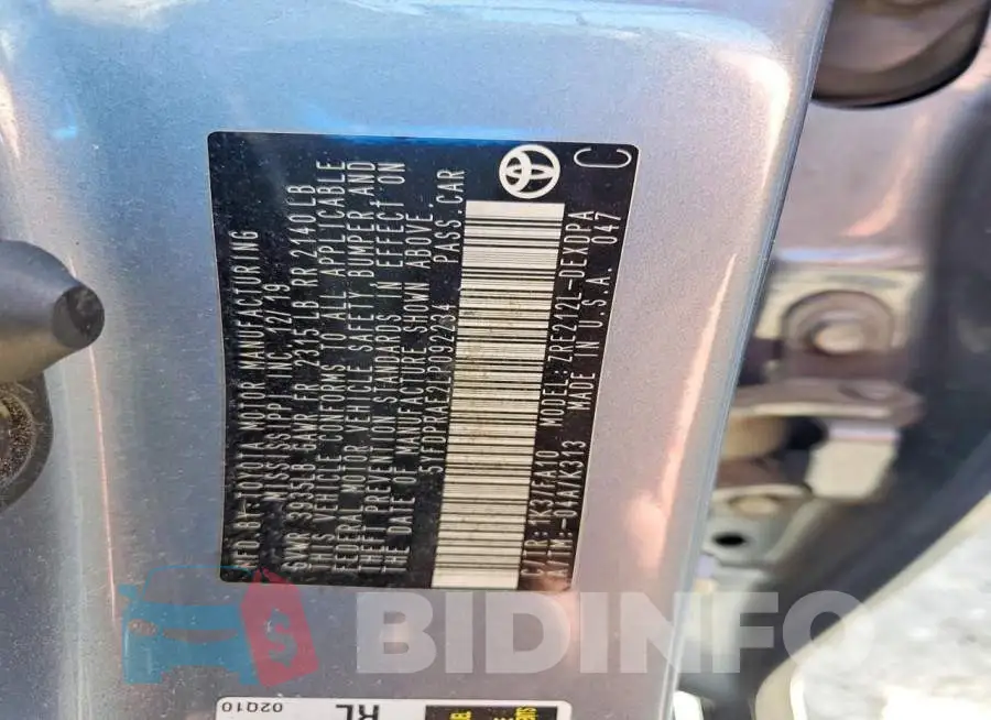 5YFDPRAE2LP092234 Photo# 12