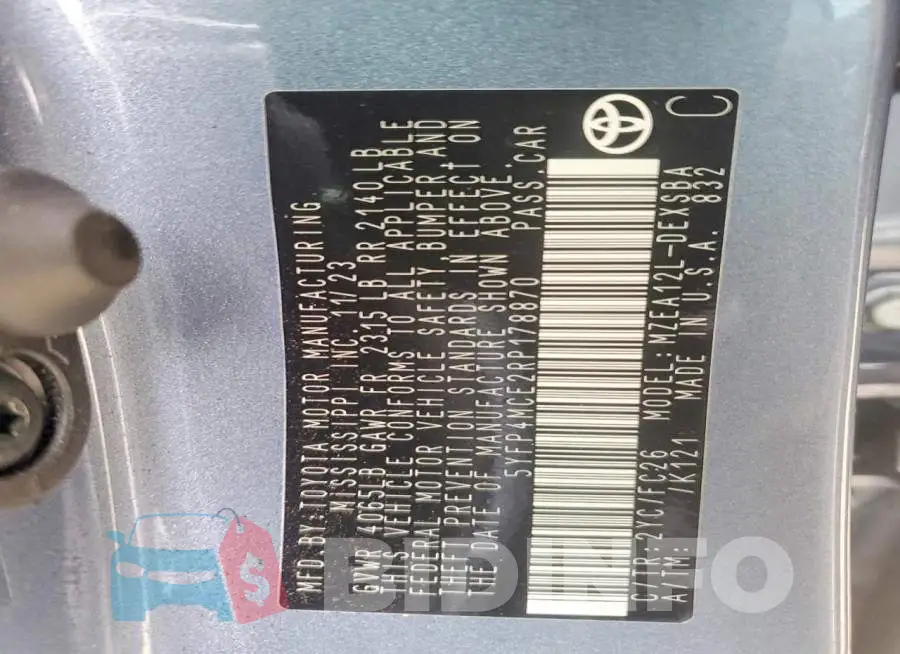 5YFP4MCE2RP178870 Photo# 12