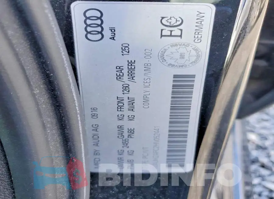 WAUH2AFC2HN052441 Photo# 13