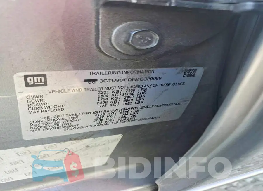 3GTU9DED6MG329099 Photo# 12