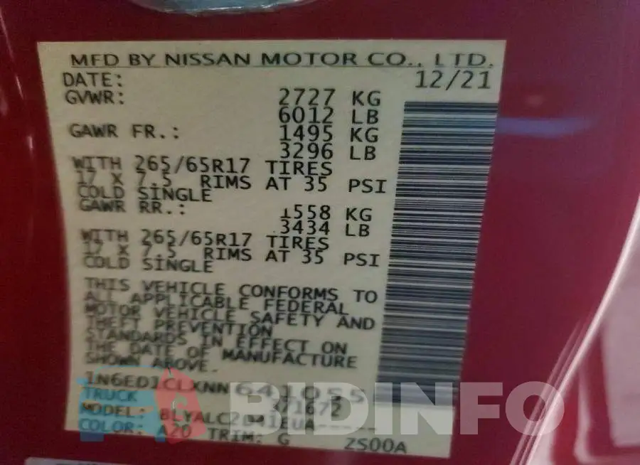 1N6ED1CLXNN641055 Photo# 12