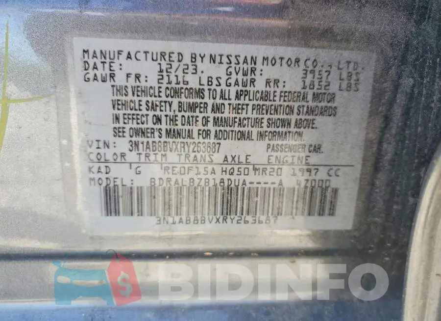 3N1AB8BVXRY263687 Photo# 13