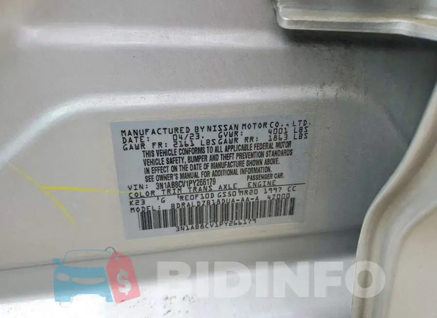 3N1AB8CV1PY266179 Photo# 12