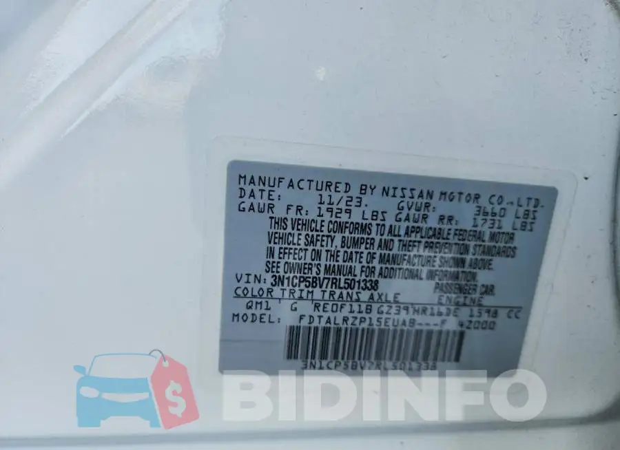 3N1CP5BV7RL501338 Photo# 13