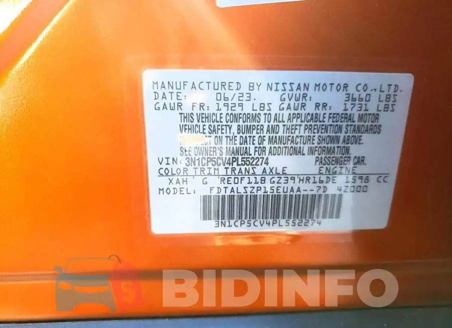 3N1CP5CV4PL552274 Photo# 13