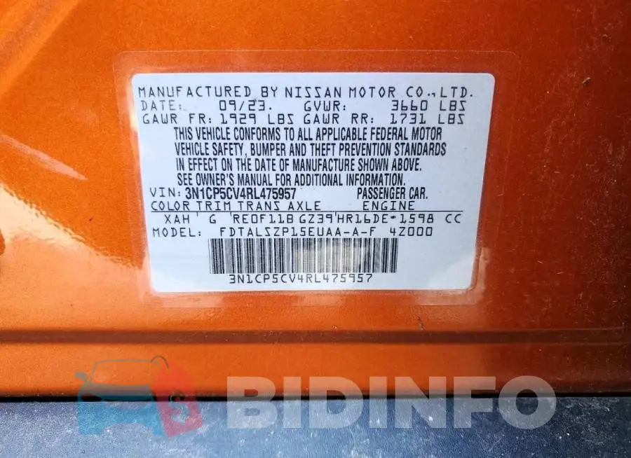 3N1CP5CV4RL475957 Photo# 13