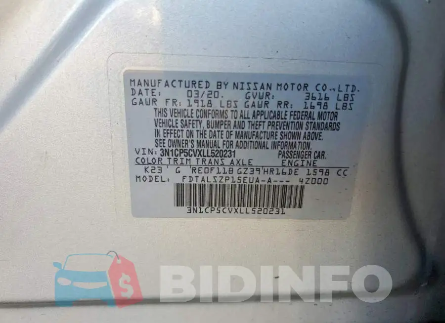 3N1CP5CVXLL520231 Photo# 12