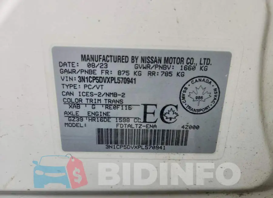 3N1CP5DVXPL570941 Photo# 12