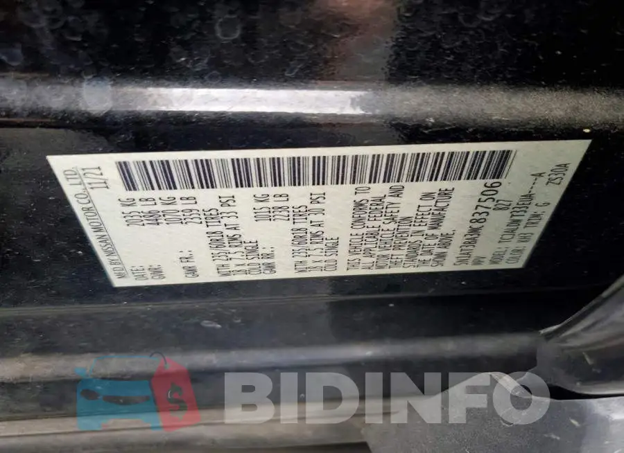 5N1AT3BA3MC837506 Photo# 13
