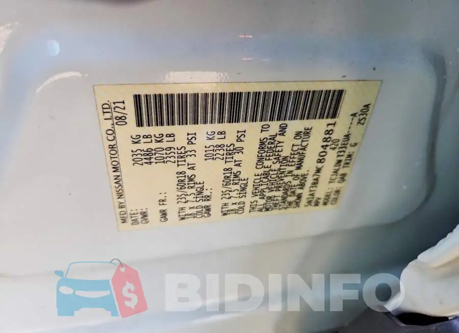 5N1AT3BA7MC804881 Photo# 13