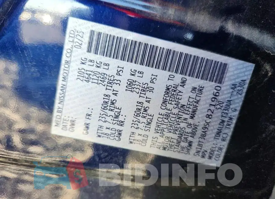 5N1BT3BA9SC821960 Photo# 13