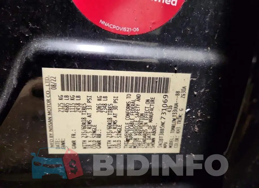 5N1BT3BB5NC731069 Photo# 12
