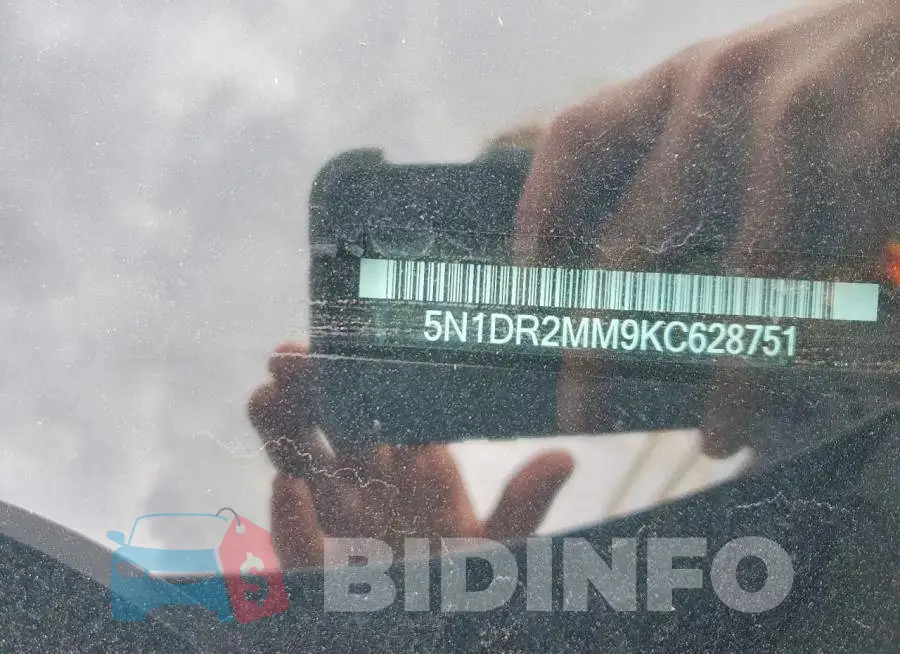 5N1DR2MM9KC628751 Photo# 13