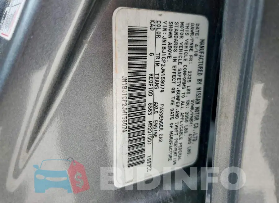 JN1BJ1CP2JW159074 Photo# 13