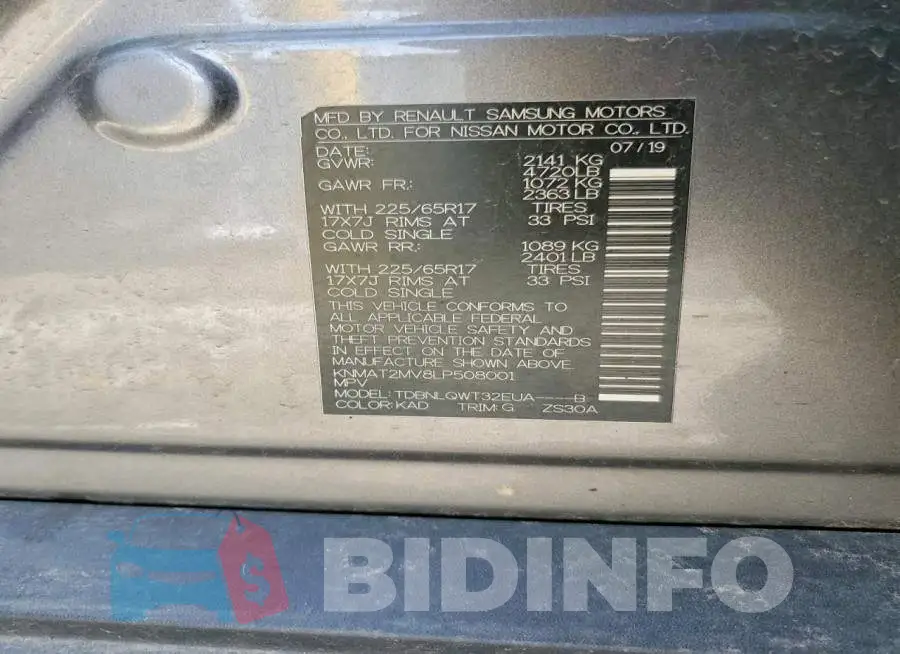KNMAT2MV8LP508001 Photo# 13