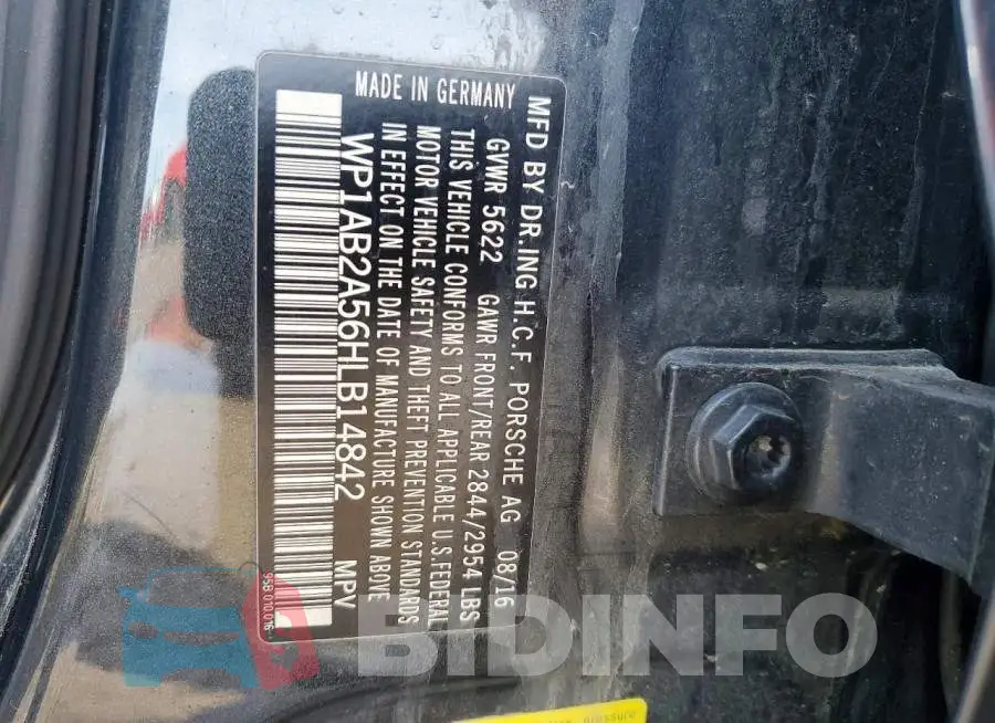 WP1AB2A56HLB14842 Photo# 14