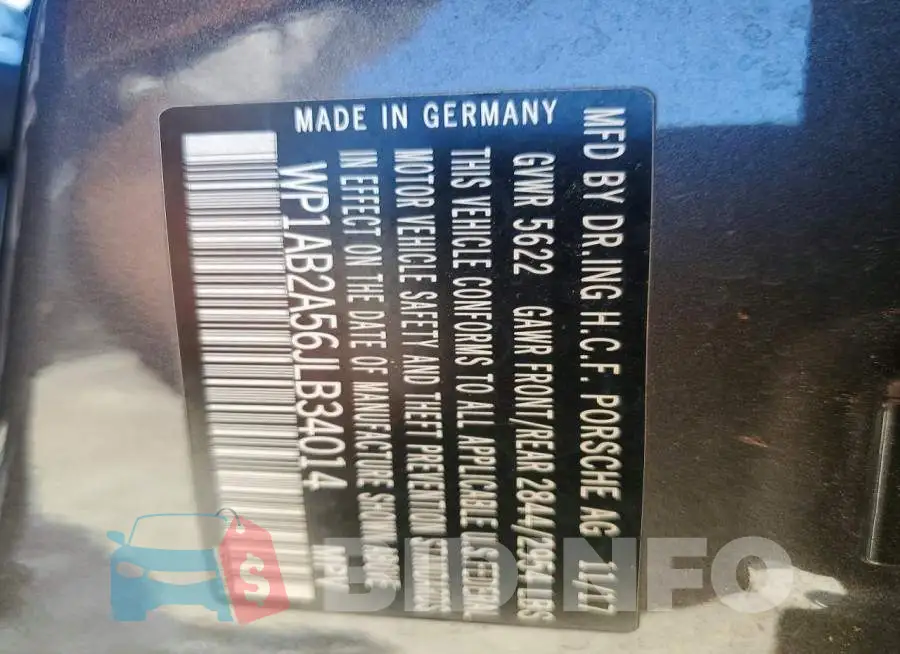 WP1AB2A56JLB34014 Photo# 12