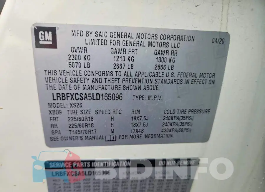 LRBFXCSA5LD165096 Photo# 14