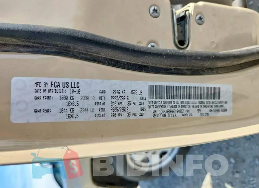 1C4NJRBB0HD164813 Photo# 13