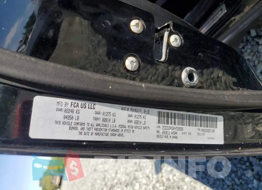 2C3CDZAG5KH729356 Photo# 12