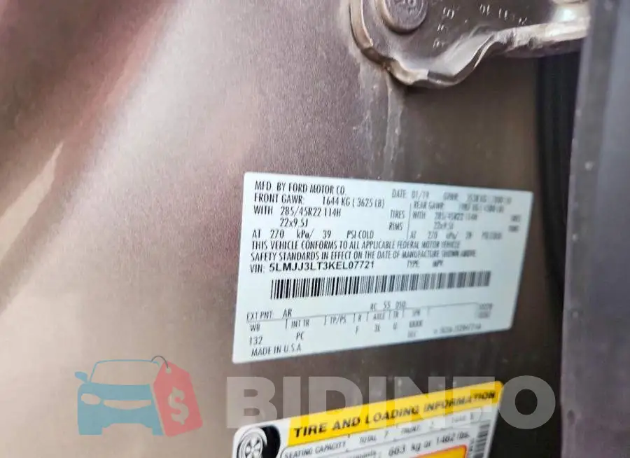 5LMJJ3LT3KEL07721 Photo# 13