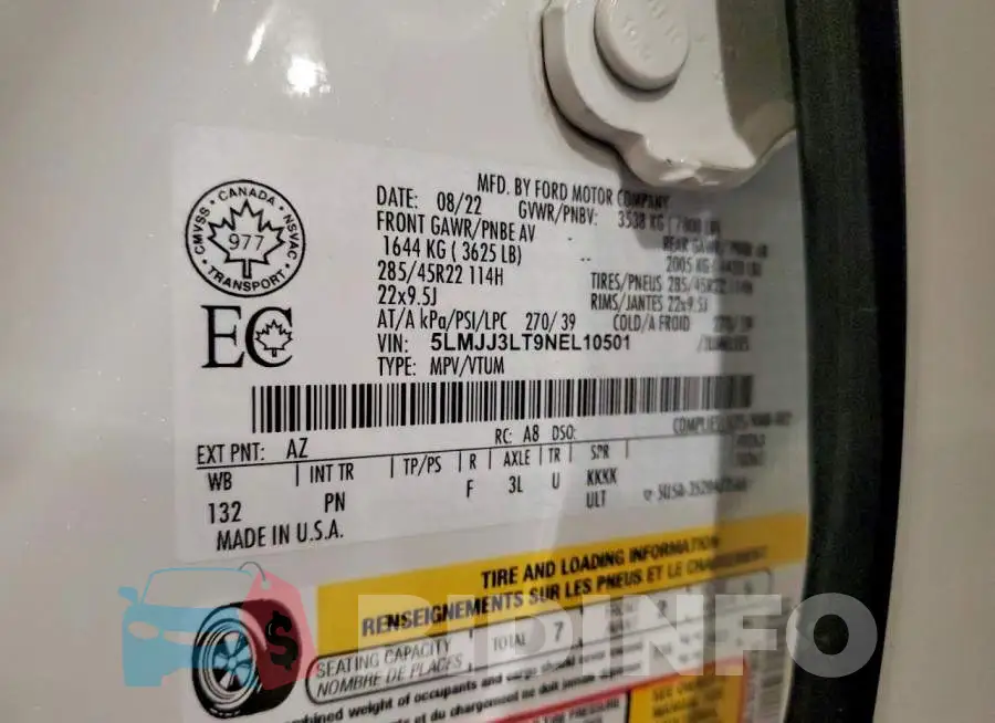 5LMJJ3LT9NEL10501 Photo# 14