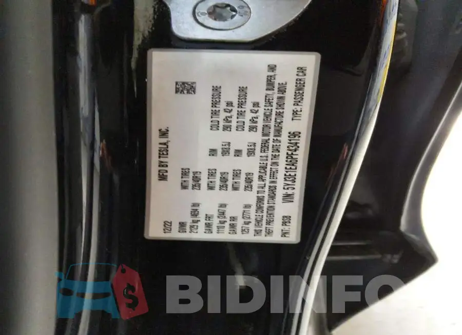 5YJ3E1EA6PF434196 Photo# 13
