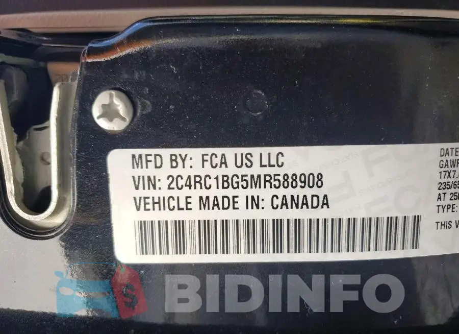2C4RC1BG5MR588908 Photo# 13