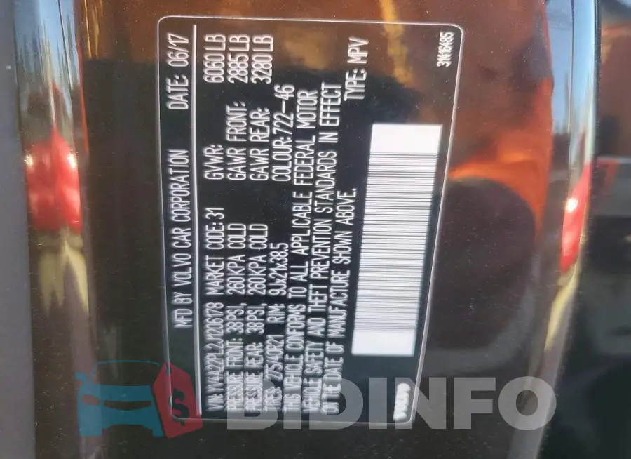 YV4A22PL2J1206178 Photo# 13