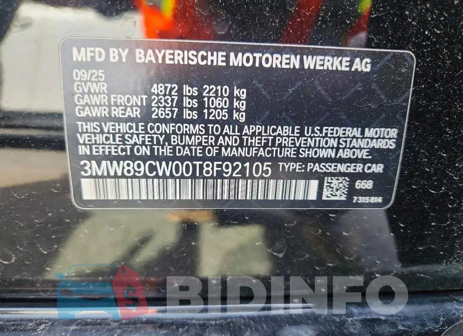3MW89CW00T8F92105 Photo# 12