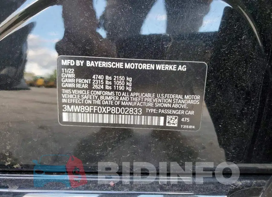 3MW89FF0XP8D02833 Photo# 12