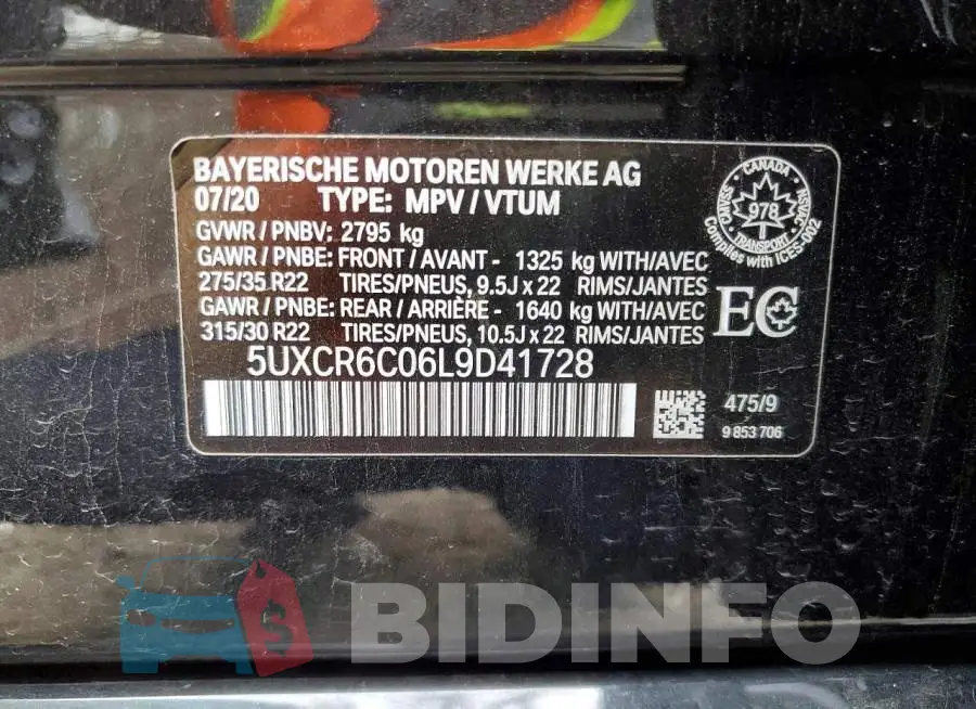 5UXCR6C06L9D41728 Photo# 14