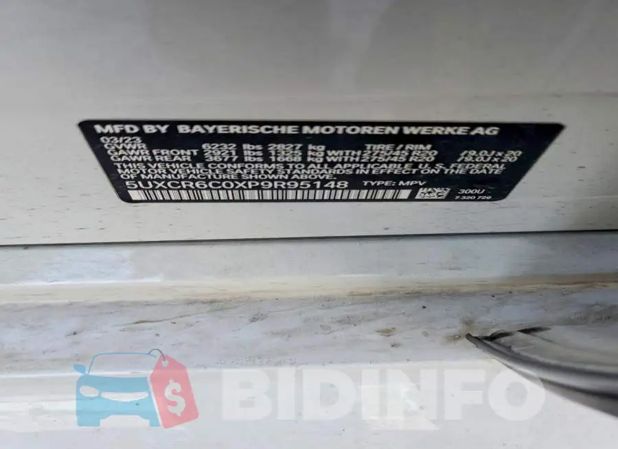 5UXCR6C0XP9R95148 Photo# 13