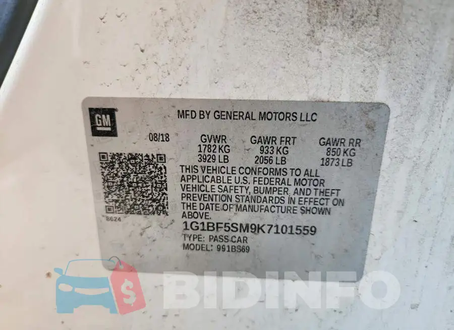 1G1BF5SM9K7101559 Photo# 12