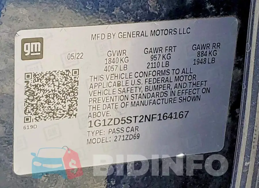 1G1ZD5ST2NF164167 Photo# 13