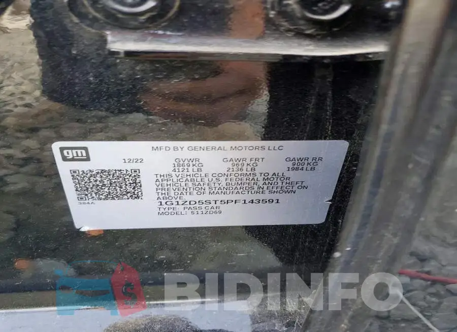 1G1ZD5ST5PF143591 Photo# 12