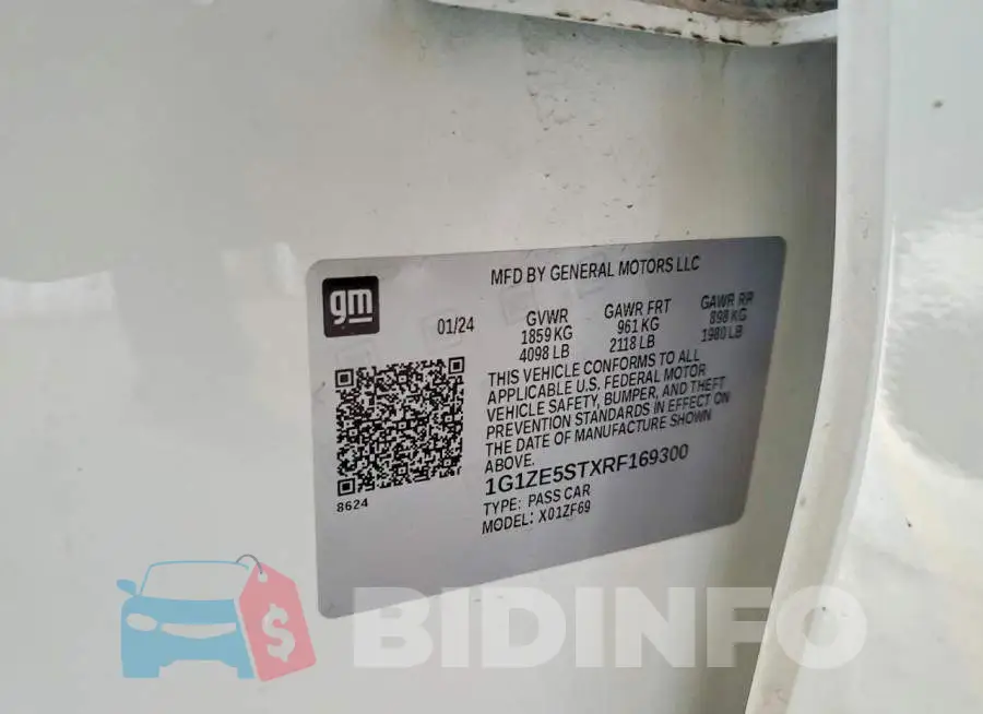 1G1ZE5STXRF169300 Photo# 13